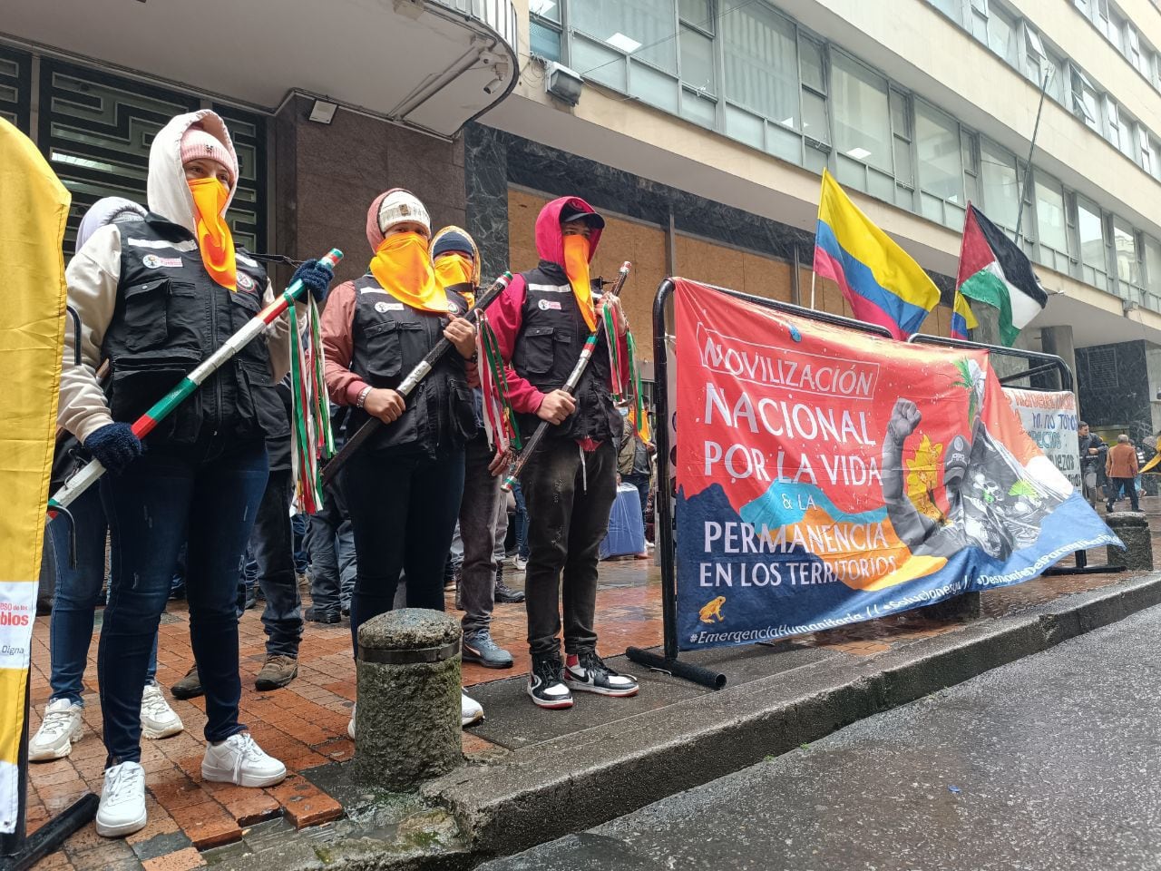 Protestas indígenas Colombia - crédito @CNA_Colombia/X