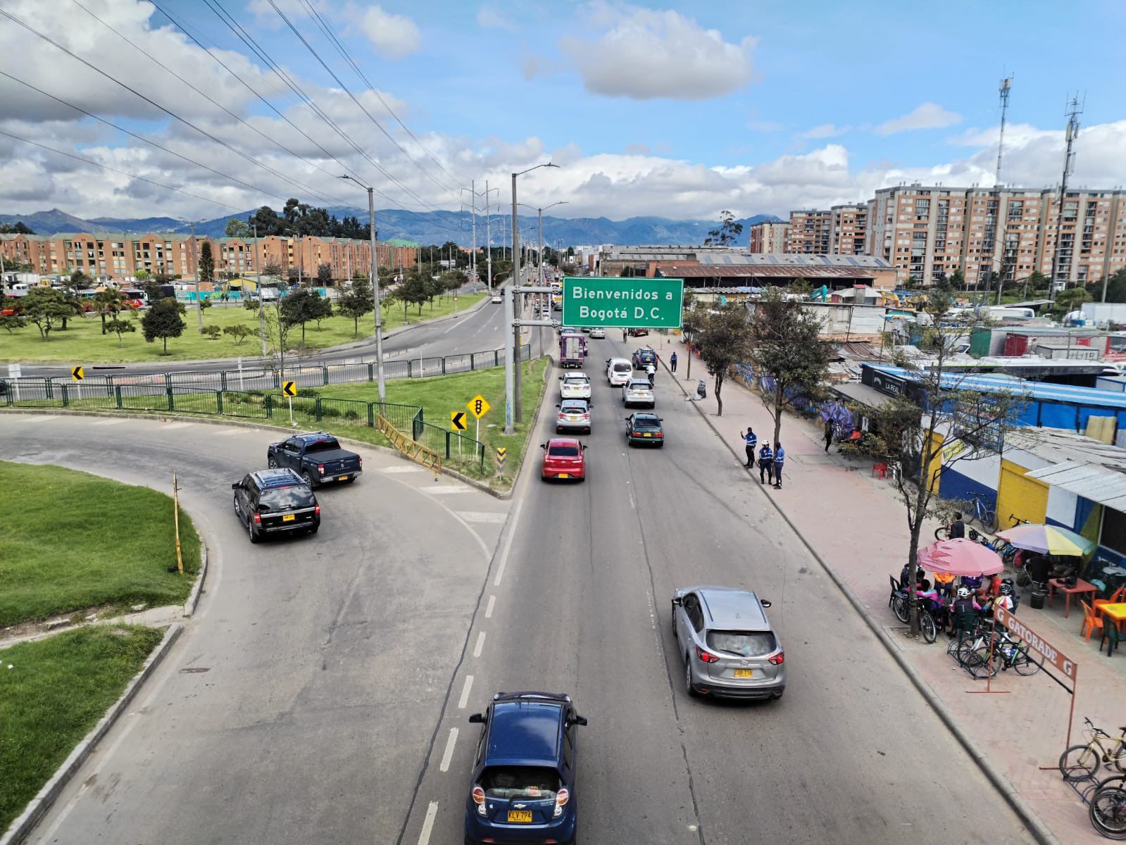 Tránsito en Bogotá. (Crédito: @BogotaTransito / X)