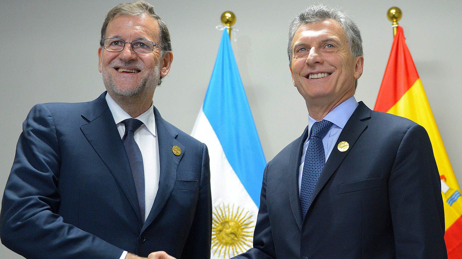 Mauricio Macri junto a Mariano Rajoy, en una imagen de 2018.