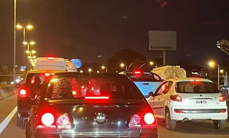 choque motociclista en la Autopista Acceso Oeste