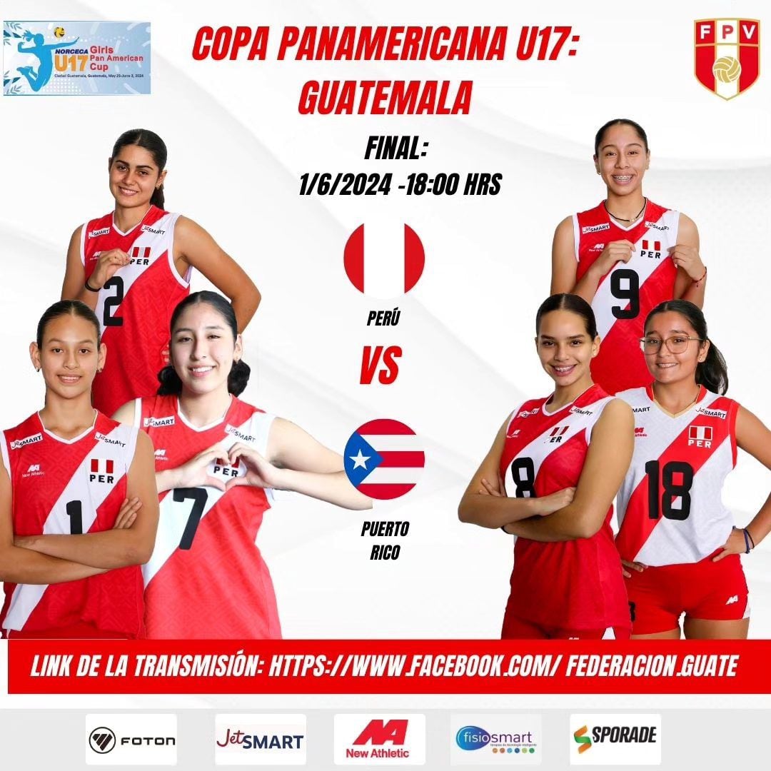 Perú vs Puerto Rico: partido por la final de la Copa Panamericana Sub 17 2024