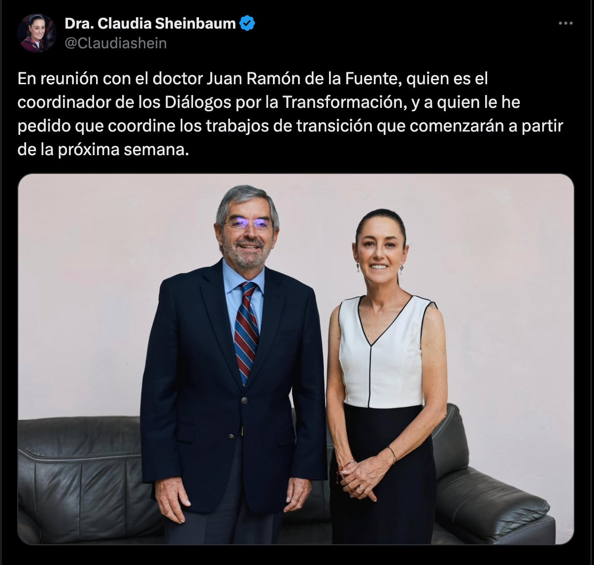 Juan Ramón de la Fuente-Claudia Sheinbaum-México-4 de junio