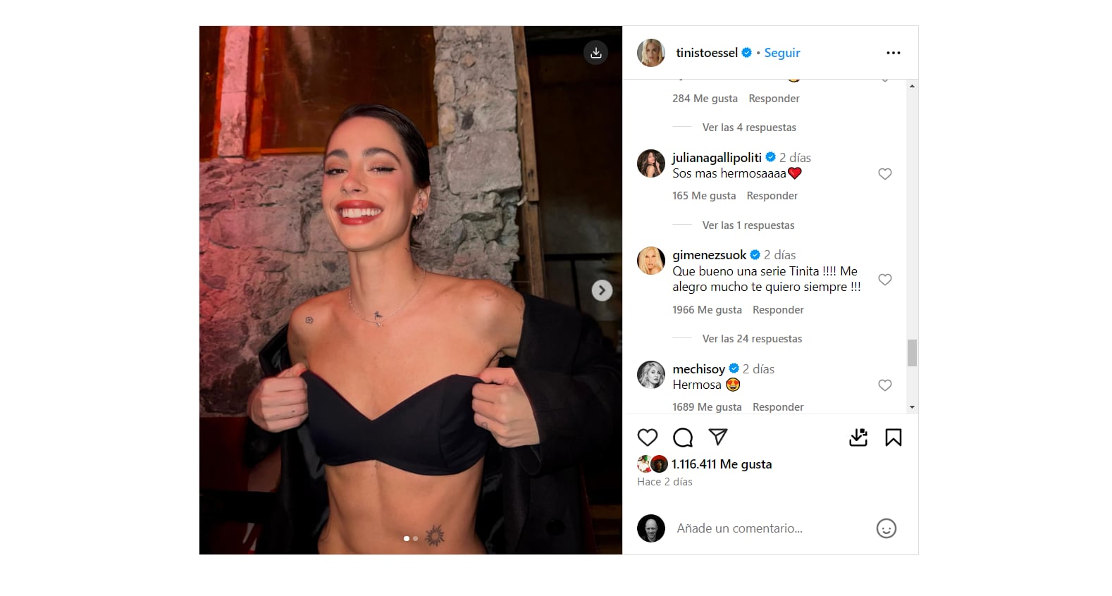 Tini Stoessel se mostró feliz de regresar a la actuación