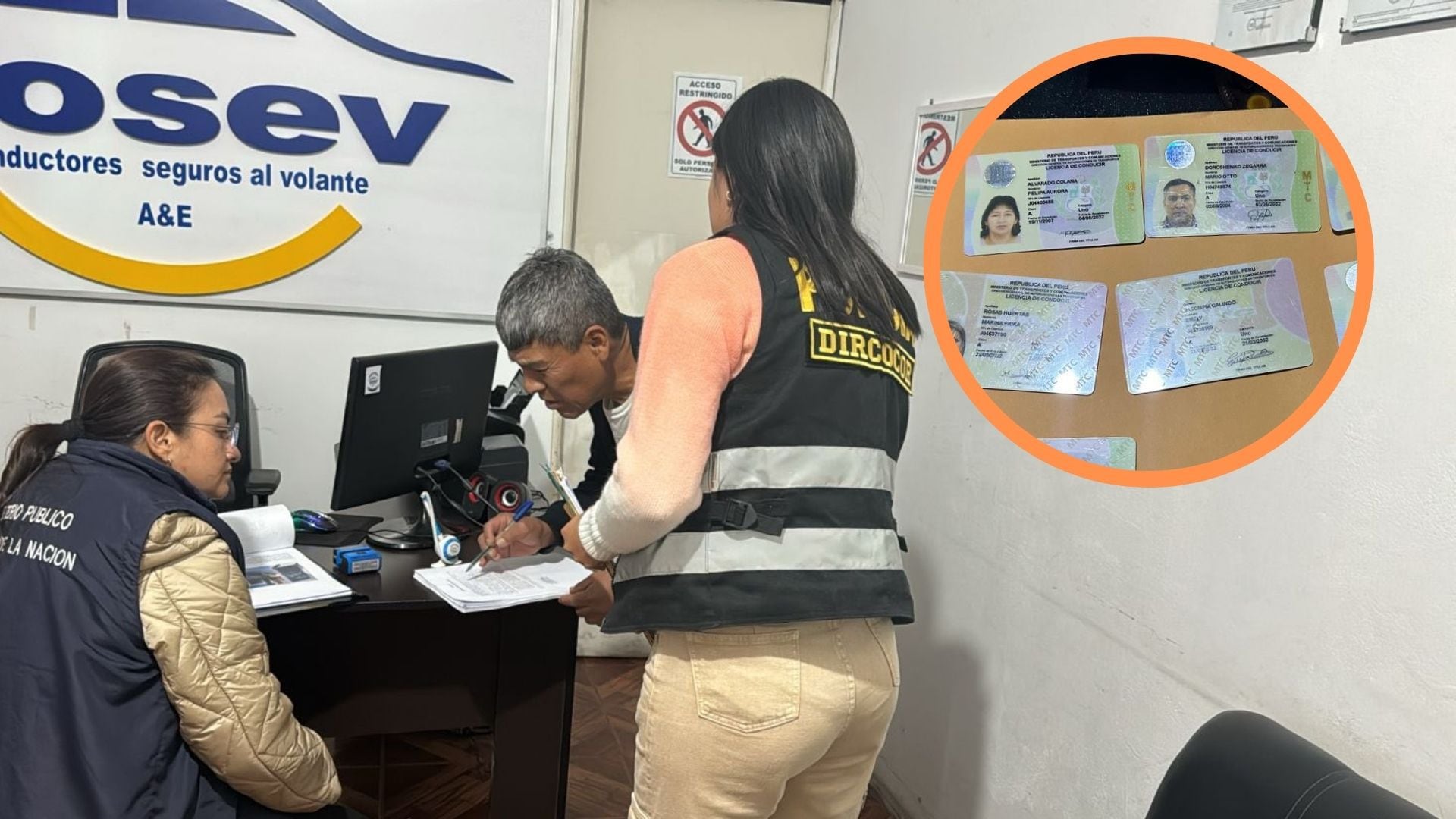 PNP detuvo a dos funcionarios que estarían involucrados en la obtención de brevetes de manera ilegal