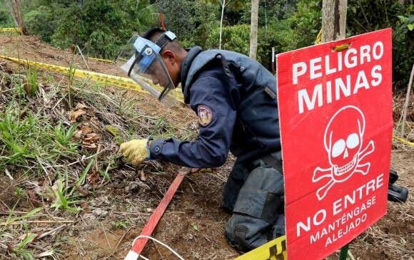 Colombia 41% de las víctimas de minas antipersonales son civiles, incluidos 1.295 niños - crédito Colprensa