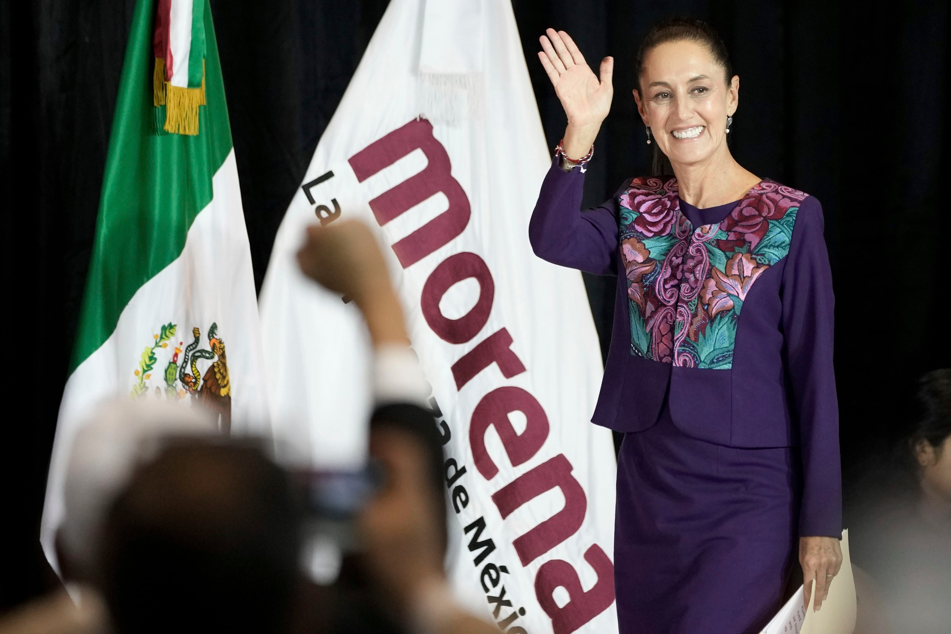 Claudia Sheinbaum ganó las elecciones del país. (AP Foto/Eduardo Verdugo)