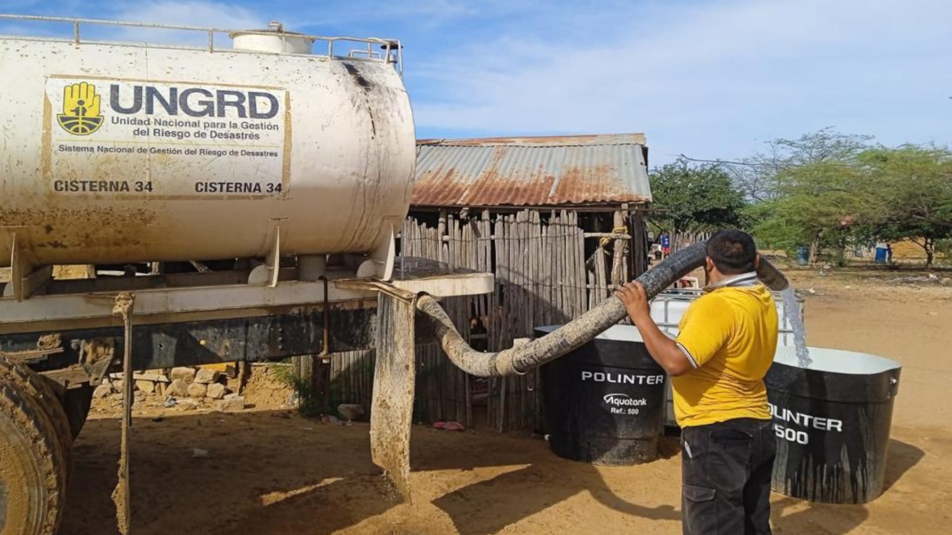 El director de la Unidad Nacional para la Gestión del Riesgo de Desastres (Ungrd) denunció nuevas irregularidades para llevar agua potable a La Guajira. (Crédito: Ungrd)