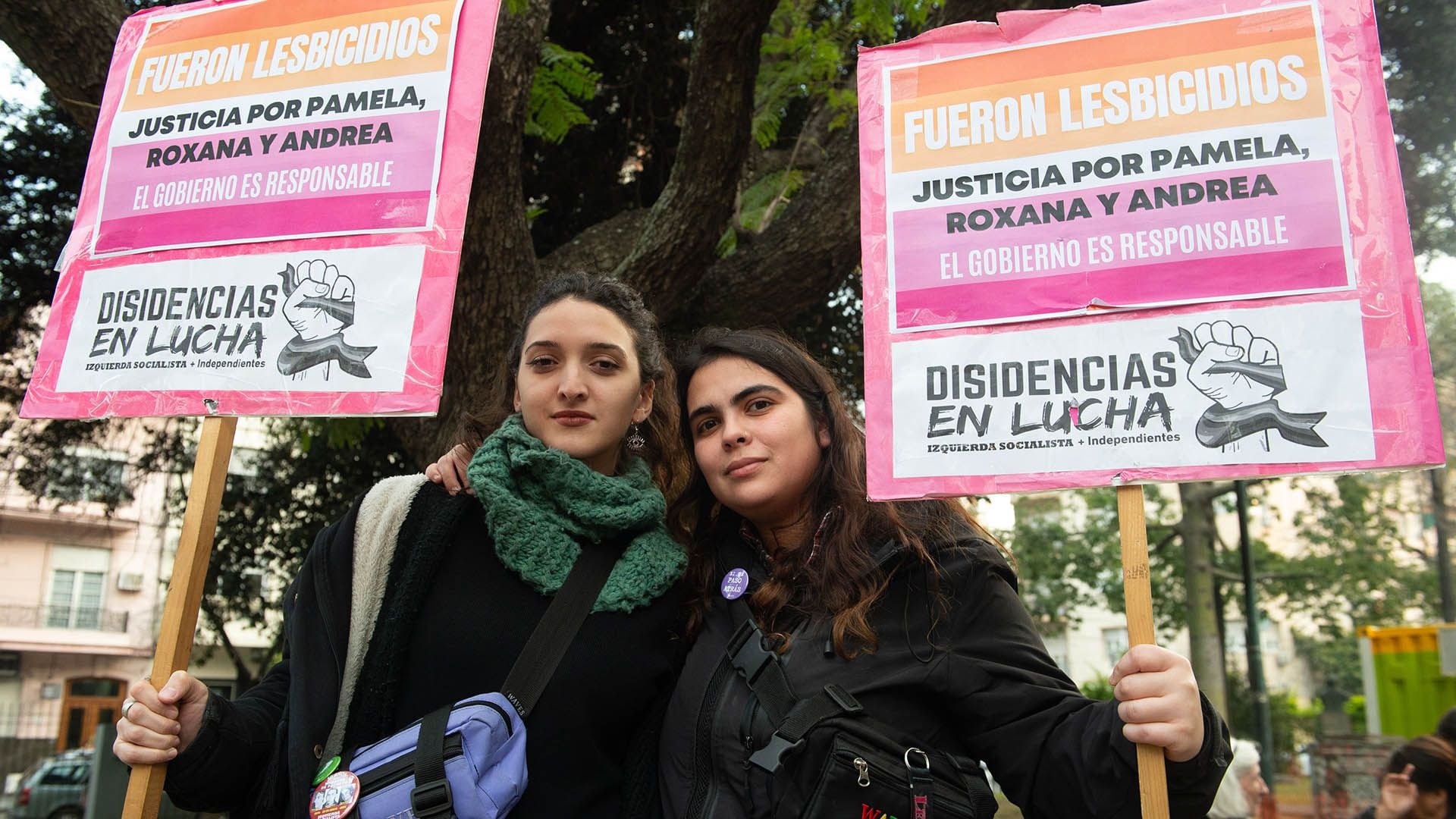 Movilización en Barracas a un mes del triple crimen de Roxana, Pamela y Andrea