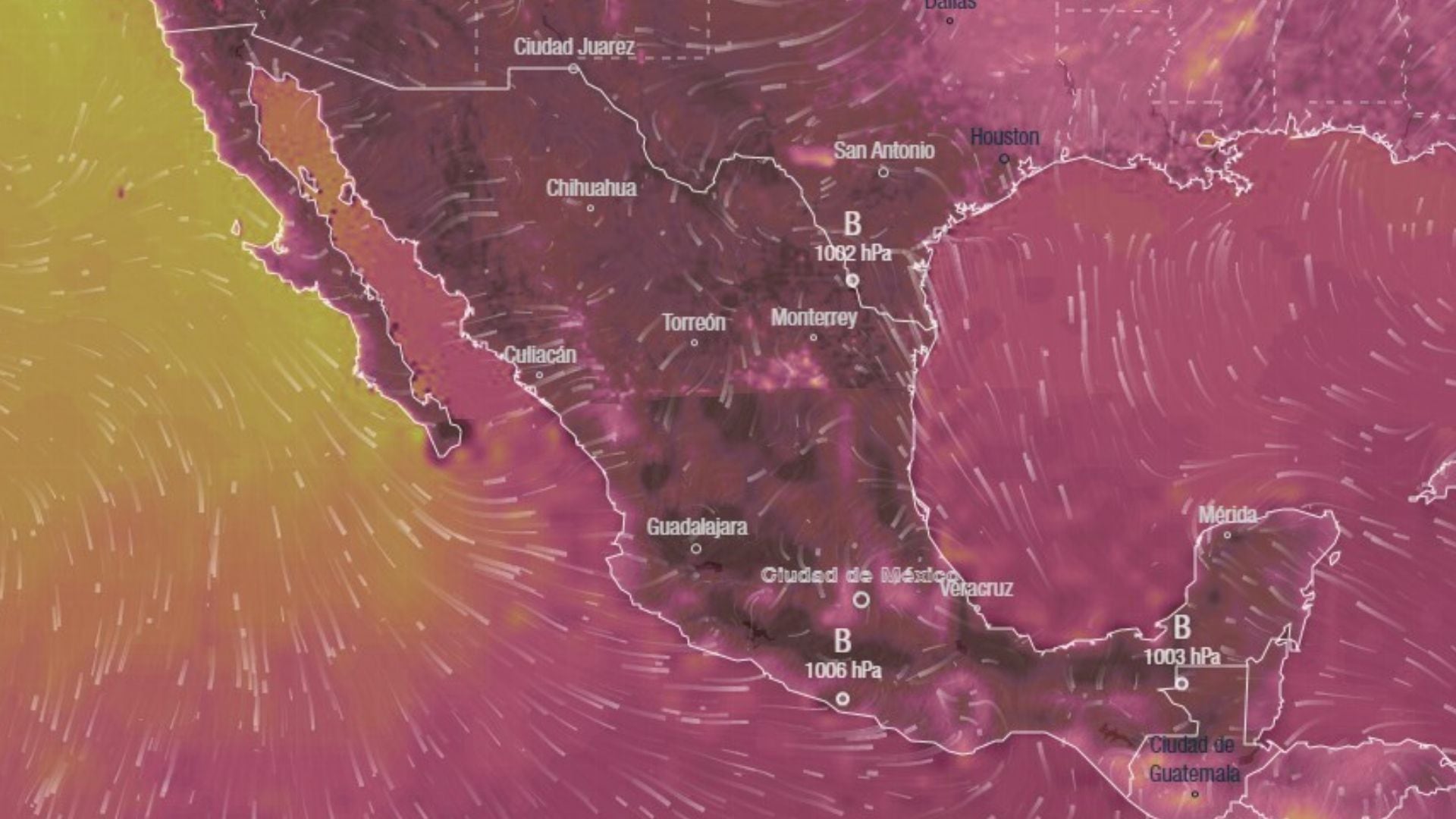 Mapa del clima en México para este 5 de junio