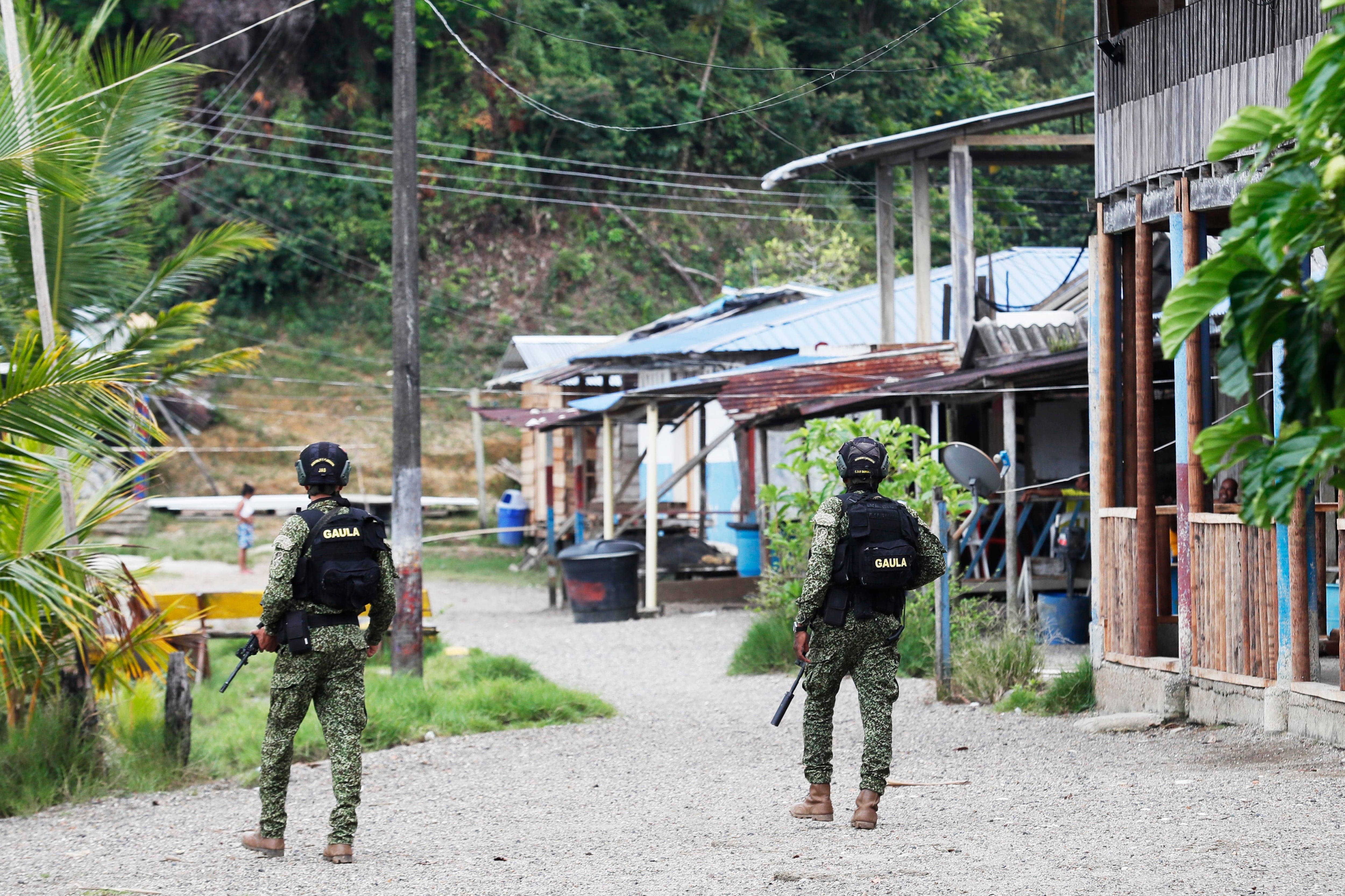 Grupos criminales internacionales compiten con los grupos al margen de la ley para controlar las economías ilegales  en Colombia - crédito Carlos Ortega/EFE