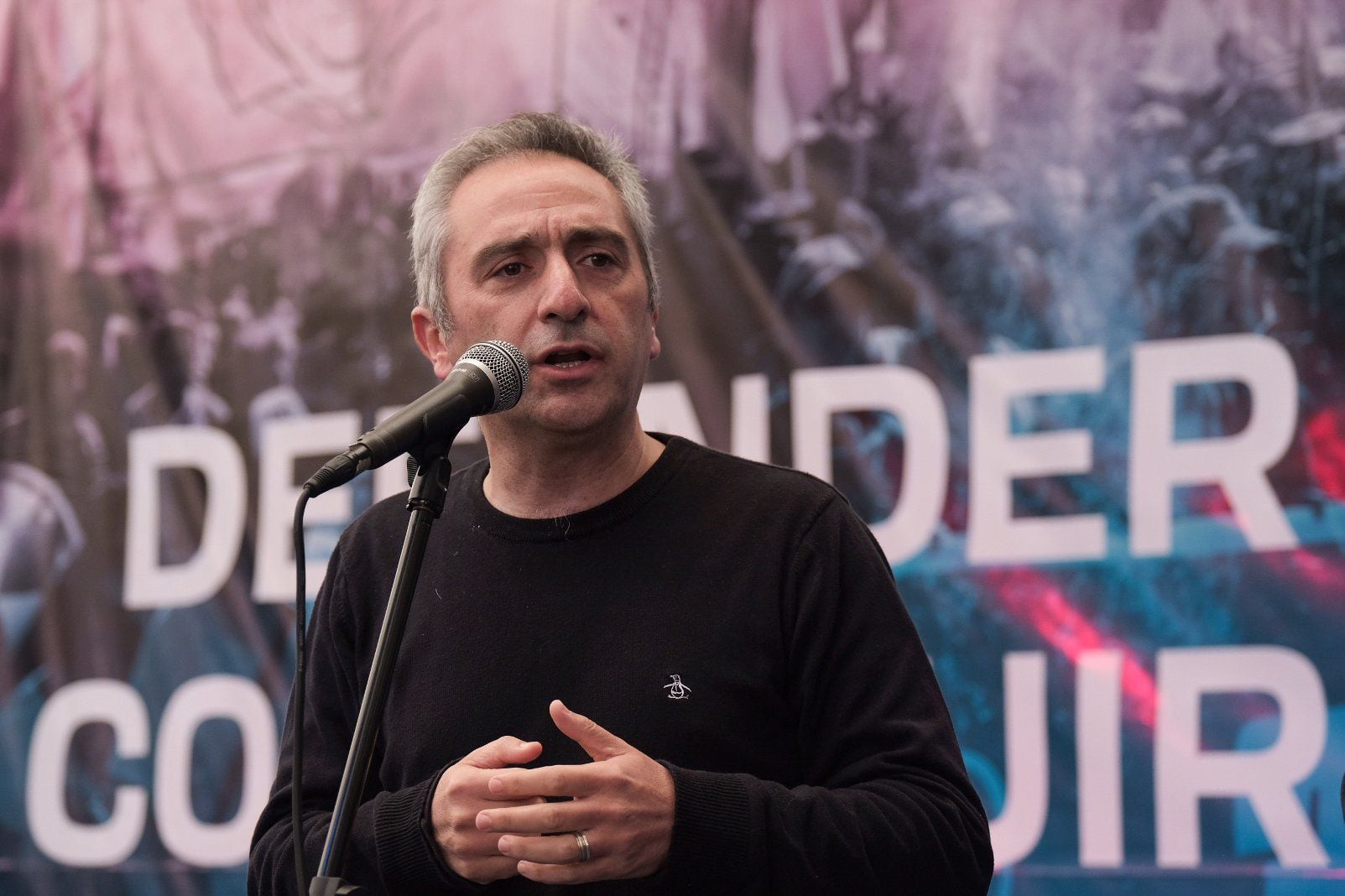 Andres Larroque y Carli Bianco lanzamiento Patria y Futuro