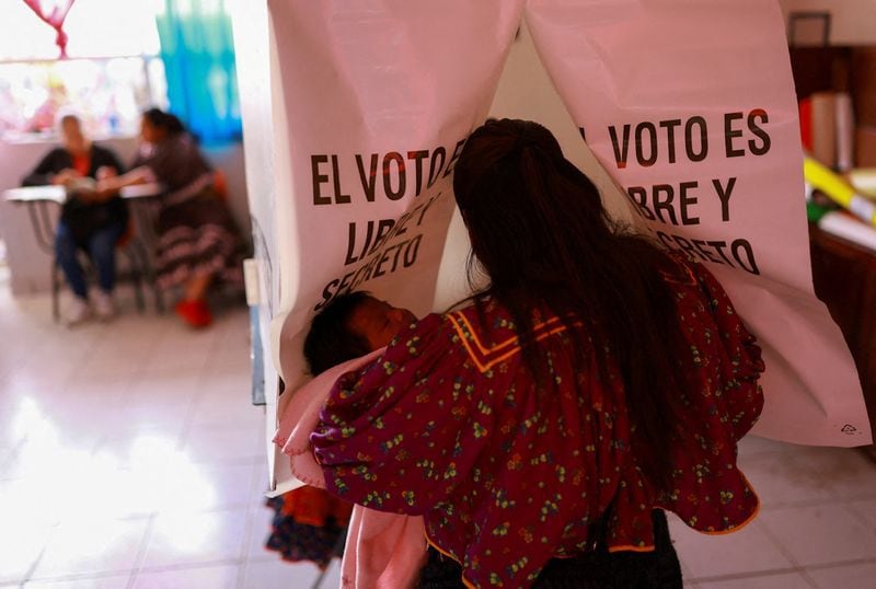 Cada uno de los votantes acudió a su estilo a votar, es decir, cada persona asistió acompañado, solo o con sus mascotas 