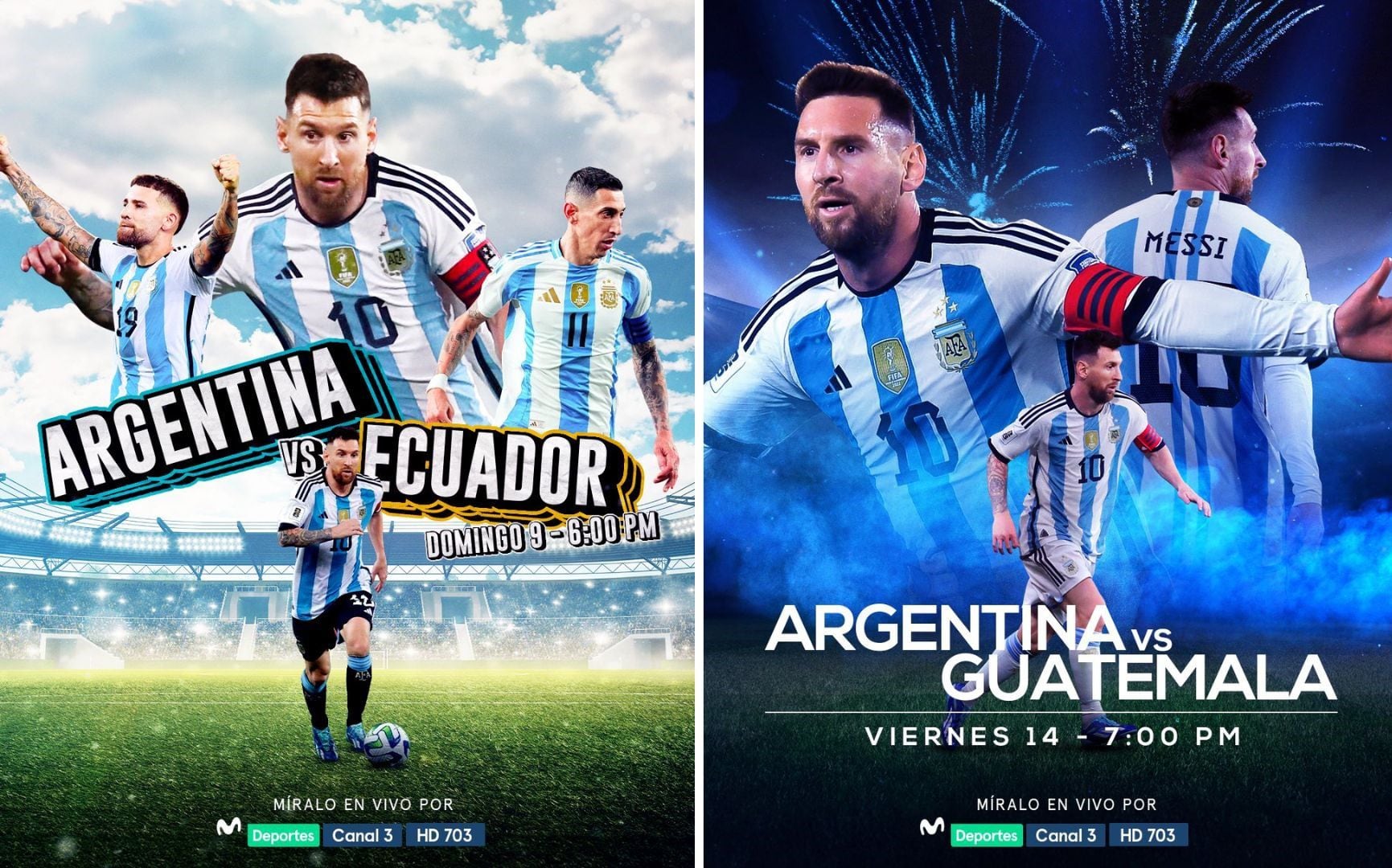 Movistar Deportes transmitirá los dos amistosos que tendrá Argentina por la fecha FIFA.