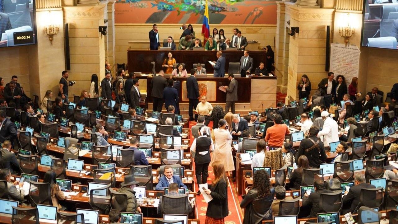 El proyecto de reforma pensional está a un debate de pasar a conciliación entre el Senado y la Cámara de Representantes y luego ser sancionado como ley de la República - crédito @CamaraColombia/X