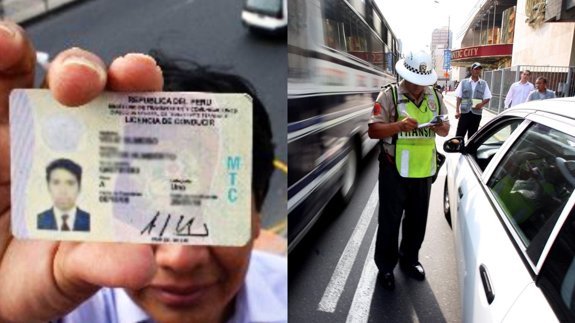 Licencia de conducir en Perú.