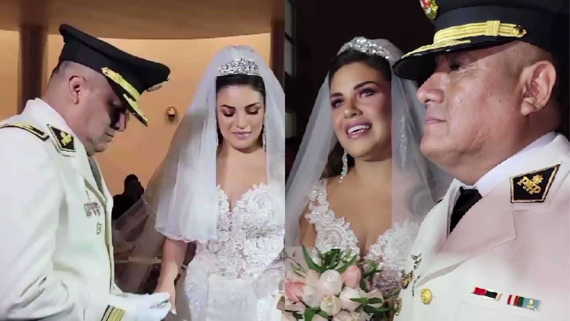 Así fue la romántica boda religiosa de Robert Muñoz y Andrea Fonseca.