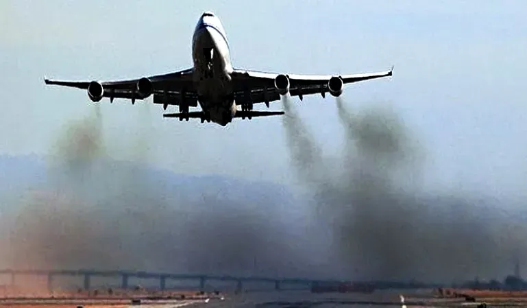 Contaminación de un avión. (foto: RECLAMA PASAJERO)