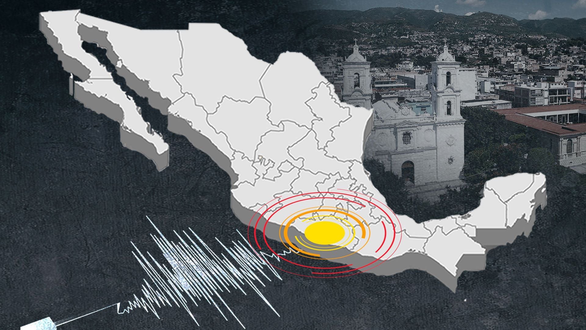 El sismo ocurrió a las 22:25 hora del centro, según la información preliminar. (Infobae)