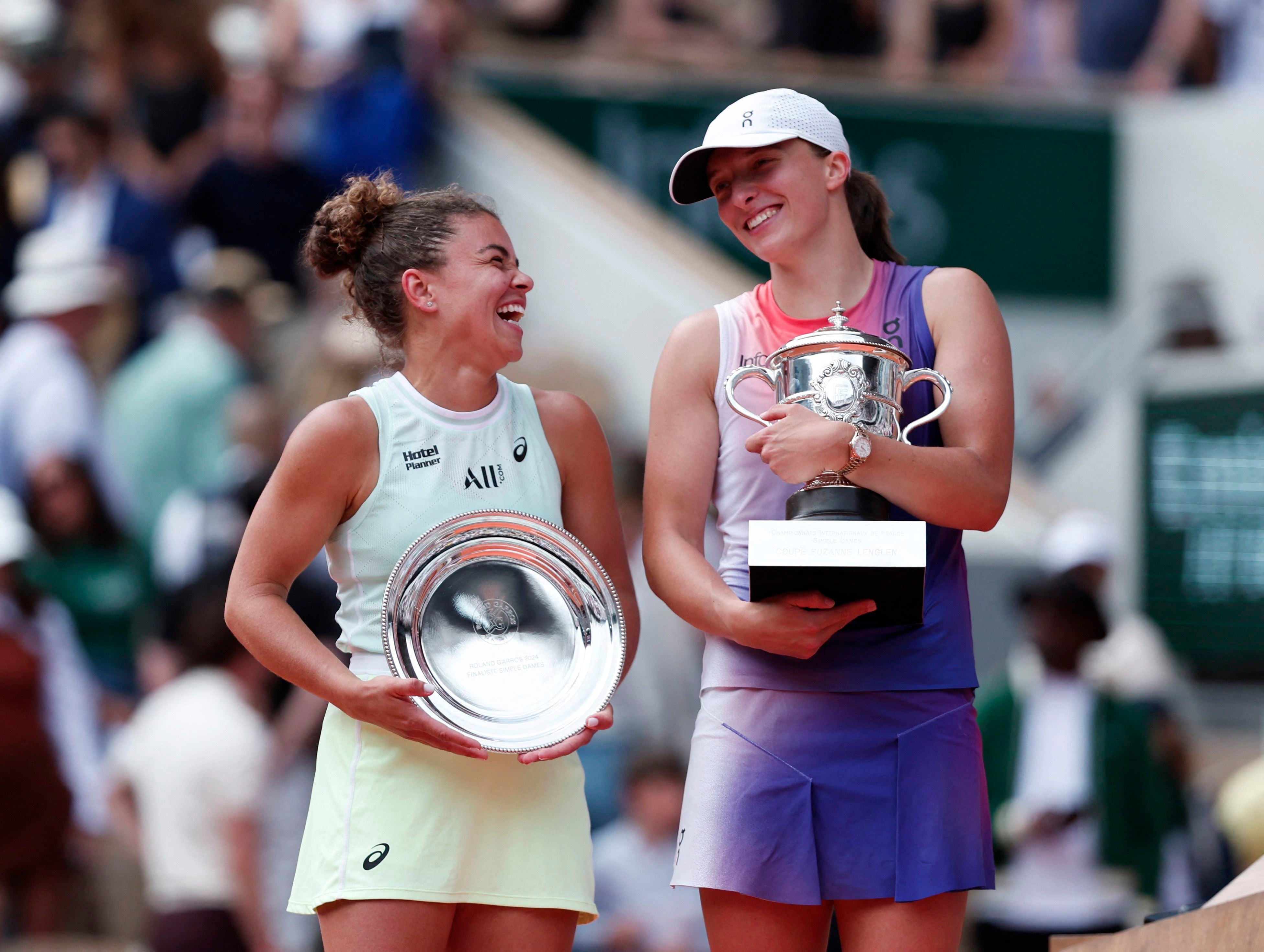 Jasmine Paolini buscará revancha mañana en la final de dobles (REUTERS/Gonzalo Fuentes)