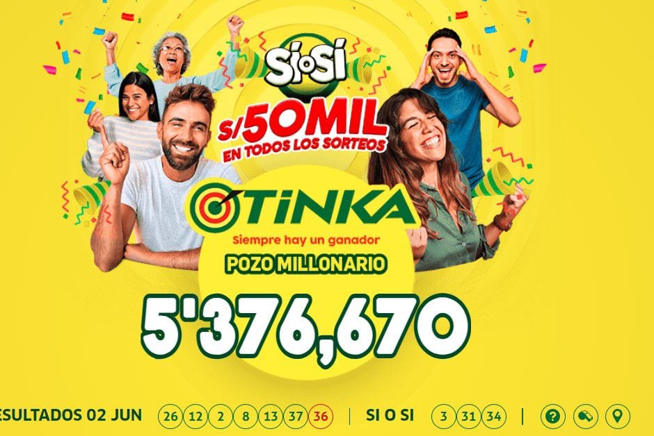 La Tinka: video del último sorteo y la jugada ganadora del domingo 2 de junio de 2024