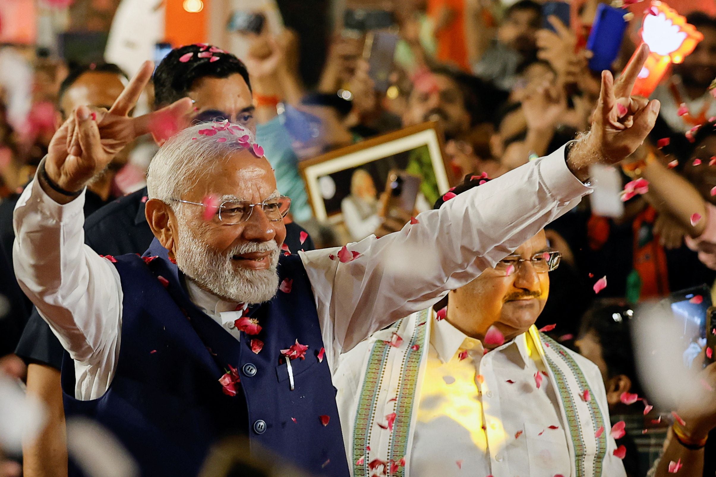 El primer ministro indio, Narendra Modi en Nueva Delhi, India, el 4 de junio de 2024. REUTERS/Adnan Abidi