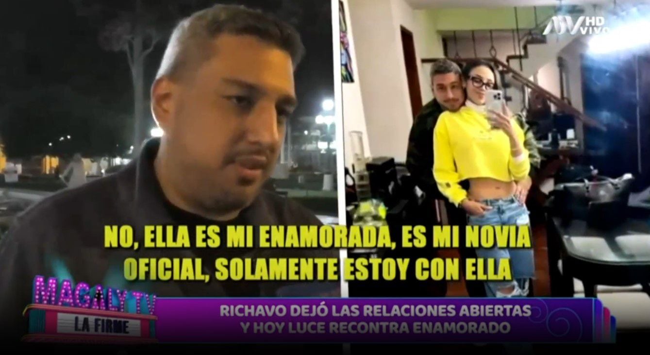 Ricardo Mendoza deja las relaciones abiertas por Katya Mosquera. (Captura: Magaly TV La Firme)