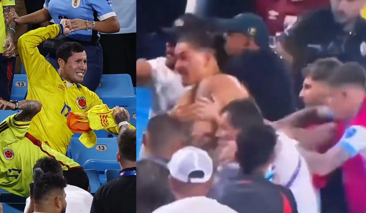 Batalla campal en el estadio de Charlotte tras triunfo de Colombia sobre Uruguay