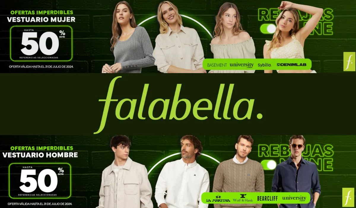 El vestuario está de descuento en Falabella