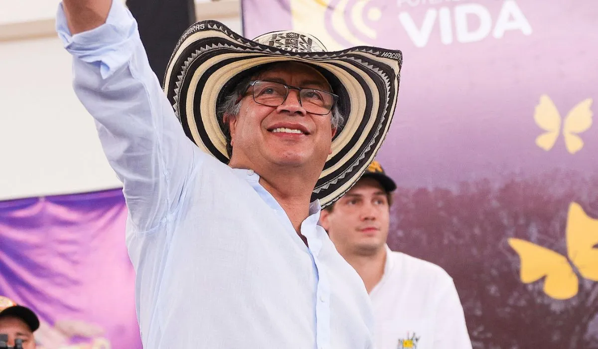 El presidente Petro en su visita a Mompox, Bolívar. 22 de marzo de 2024