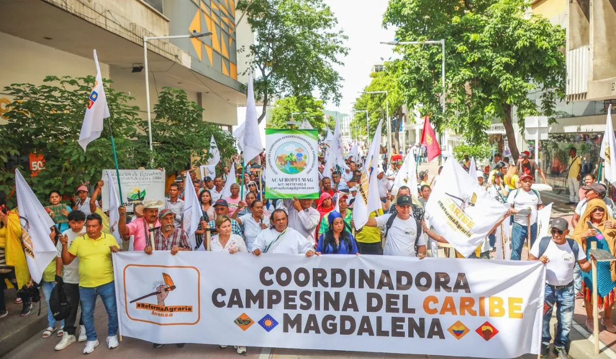 Marcha campesina en Magdalena