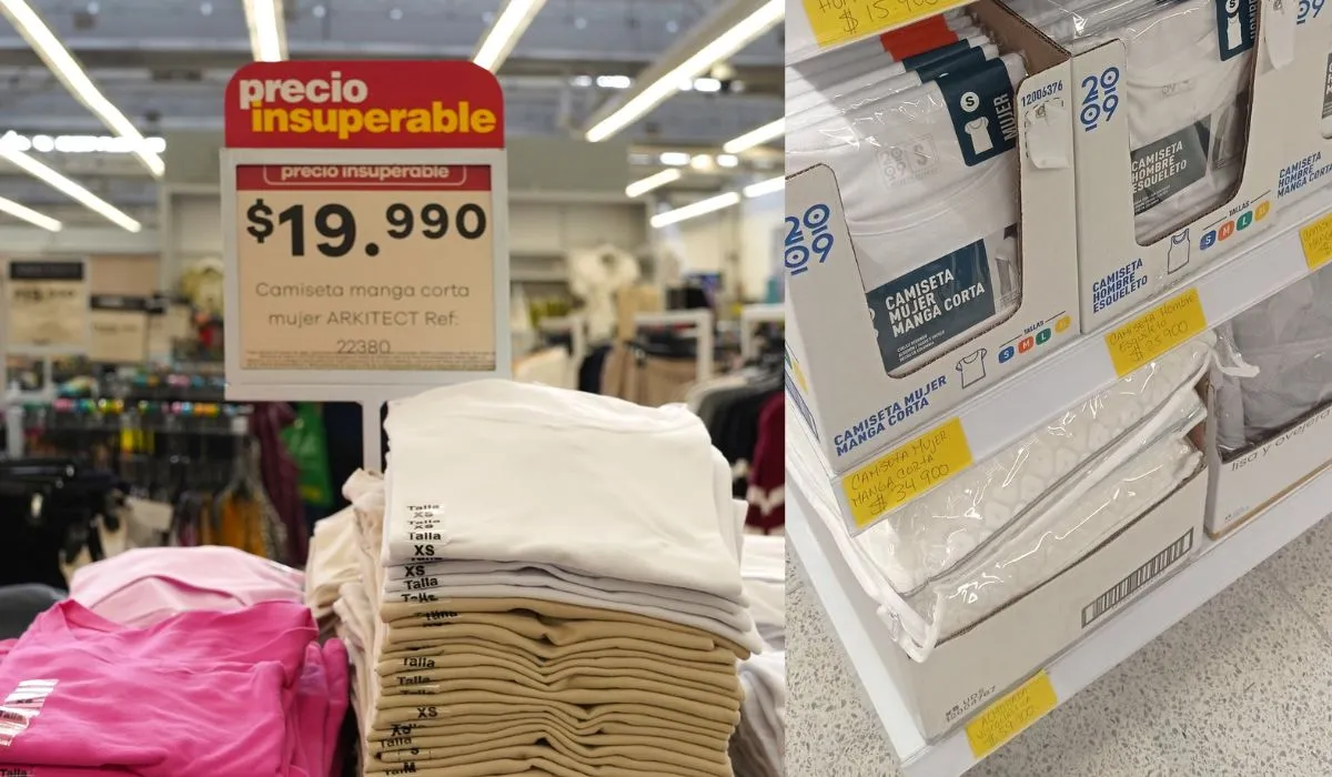 Almacenes Éxito ofrece mejor calidad y precios en ropa básica que Tiendas D1