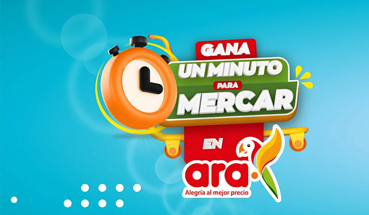 Gana un minuto para mercar en Tiendas Ara