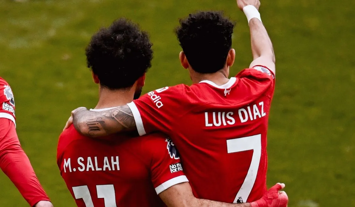 M. Salah y Luis Díaz