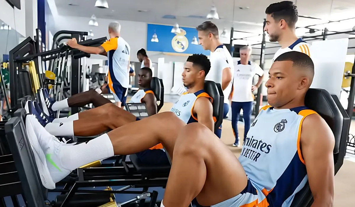 Mbappé, en su presentación en el Real Madrid