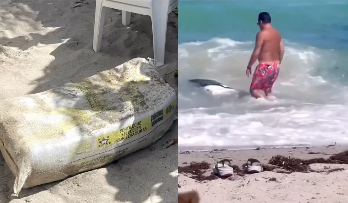 Paquete de coca encontrado en playas de Miami