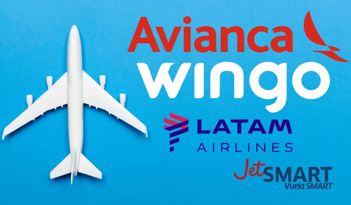 Avianca, Latam, Wingo y JetSmart, trayectos económicos limitados