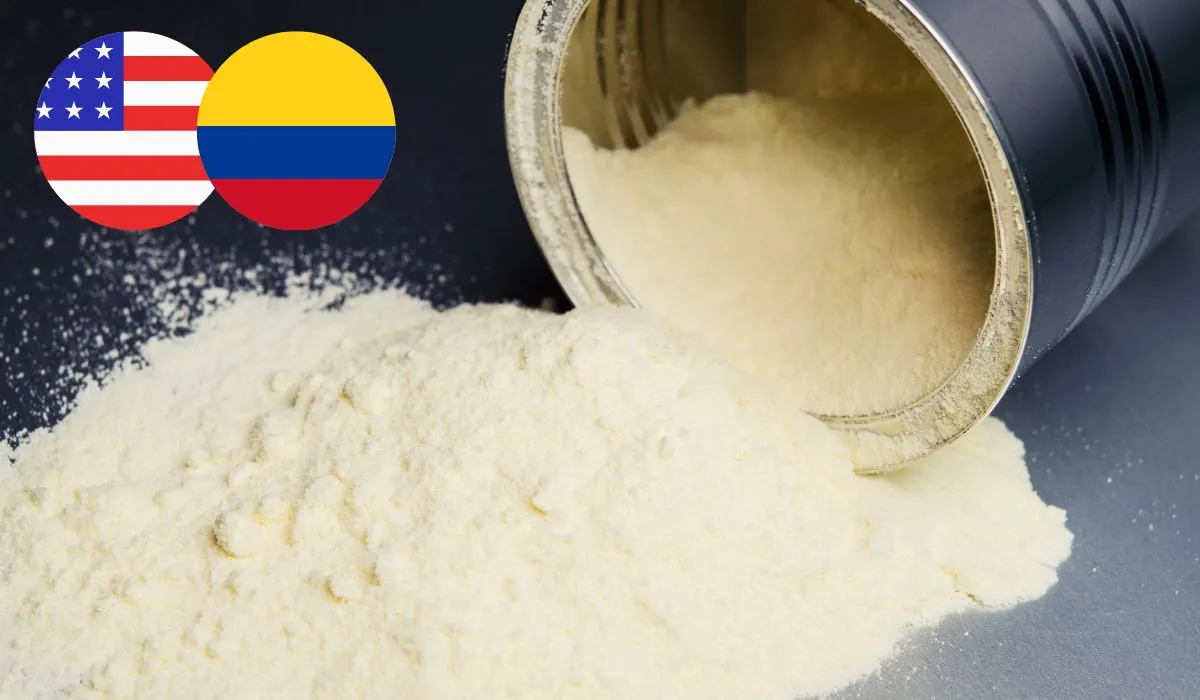 Colombia establece derechos compensatorios a la importación de leche en polvo desde EE.UU.