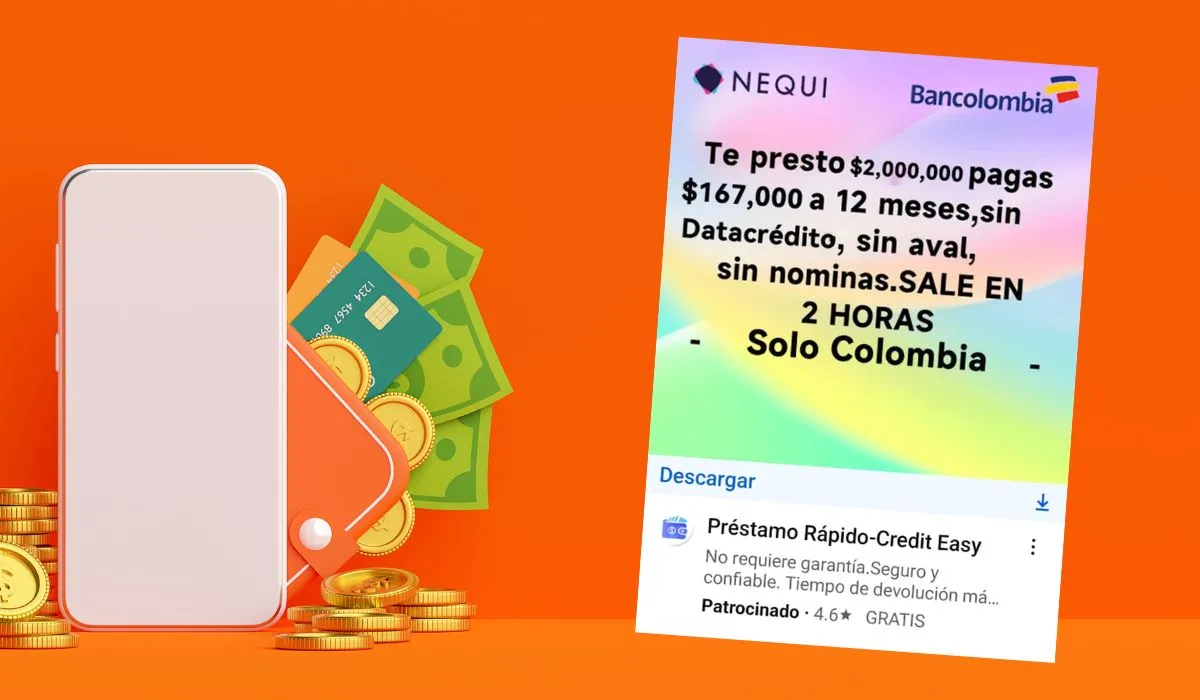 Ojo con los estafadores que utilizan el logo de Nequi y Bancolombia