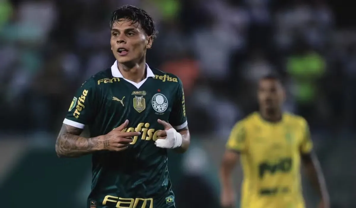 Richard Ríos, jugador del Palmeiras