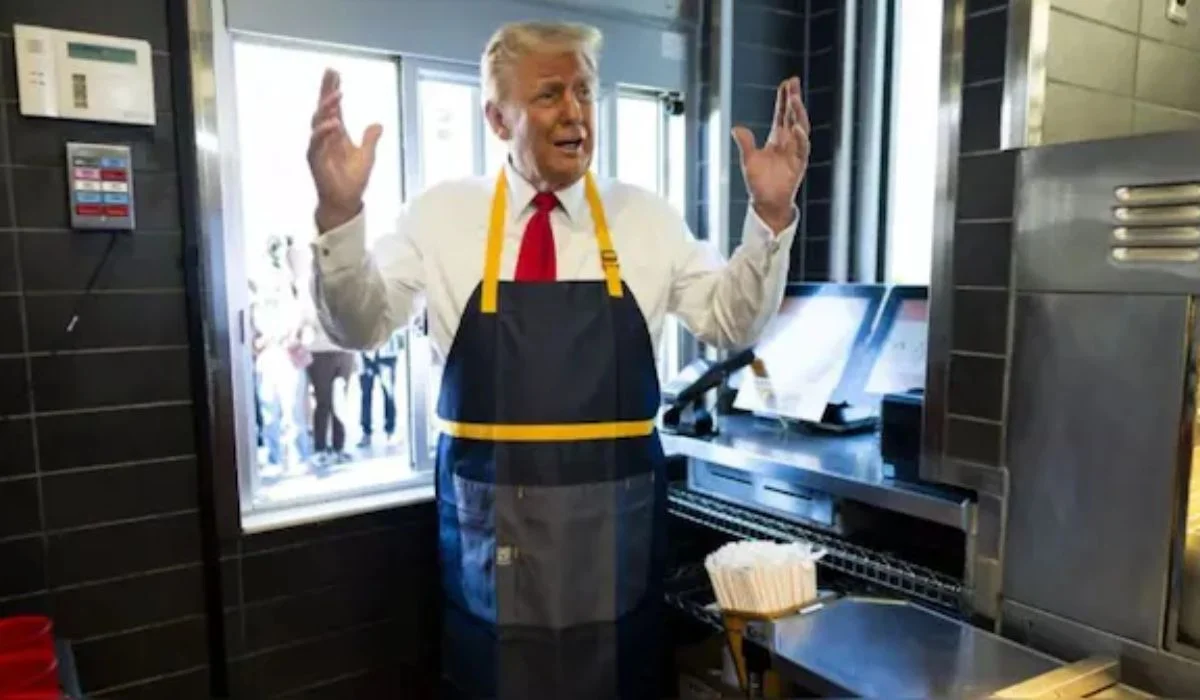 Donald Trump trabajó por unas horas en McDonal's