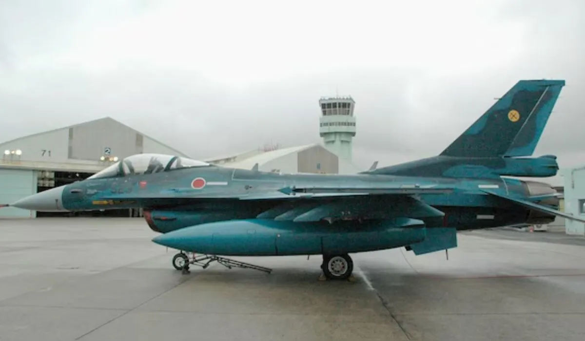 Un caza F-2 de la Fuerza Aérea de Autodefensa de Japón