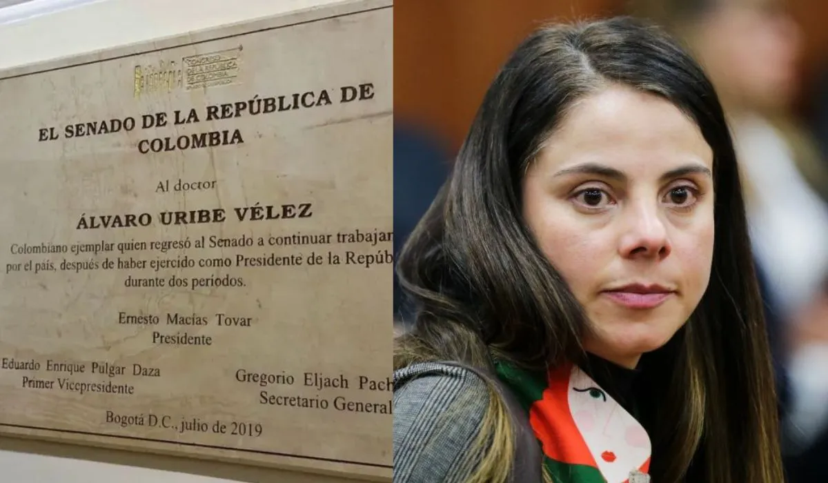 Esmeralda Hernández aseguró que la placa de Uribe en Congreso es una “afrenta” a víctimas.